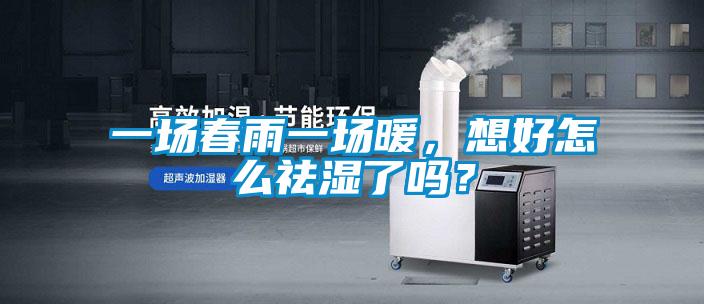 一場春雨一場暖，想好怎么祛濕了嗎？