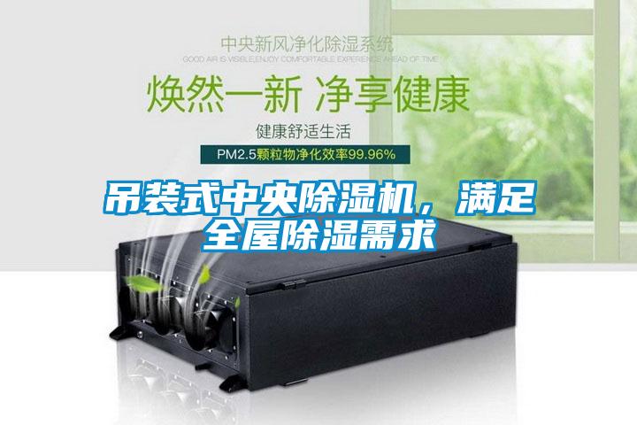 吊裝式中央除濕機，滿足全屋除濕需求