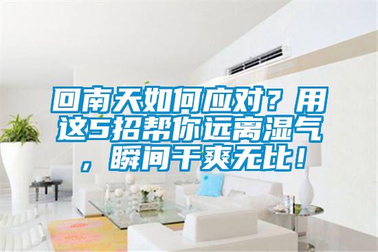 回南天如何應對？用這5招幫你遠離濕氣，瞬間干爽無比！