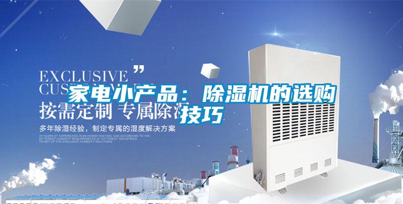 家電小產(chǎn)品:除濕機(jī)的選購技巧
