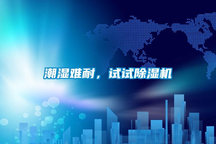 潮濕難耐,試試除濕機(jī)