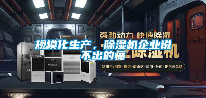 規(guī)?；a(chǎn)，除濕機企業(yè)說不出的痛