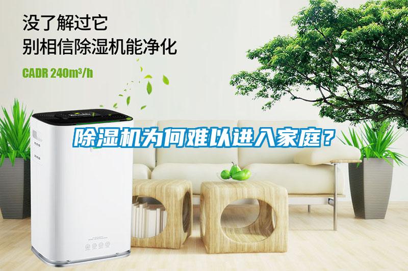 除濕機為何難以進入家庭？
