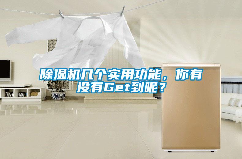 除濕機(jī)幾個(gè)實(shí)用功能，你有沒有Get到呢？