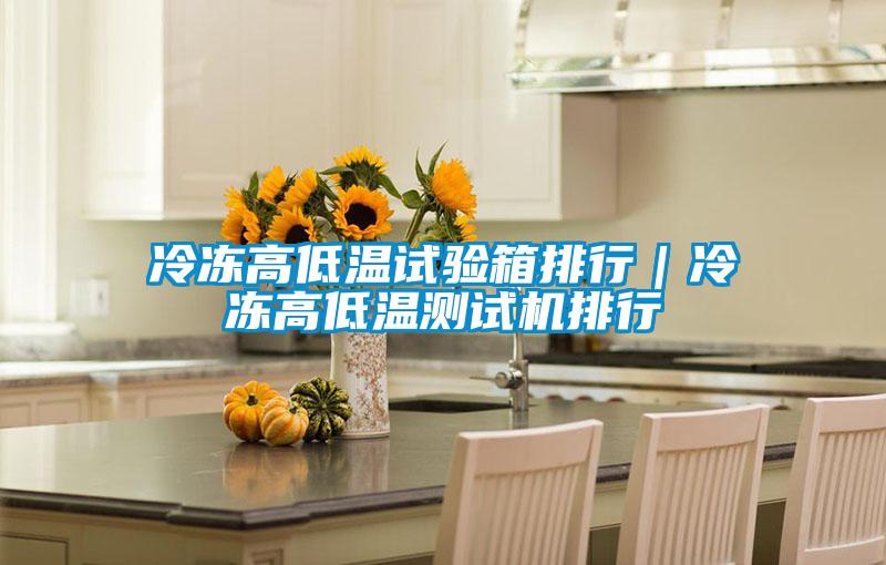 冷凍高低溫試驗箱排行|冷凍高低溫測試機排行