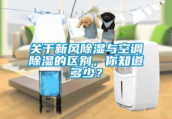 關于新風除濕與空調除濕的區別，你知道多少？