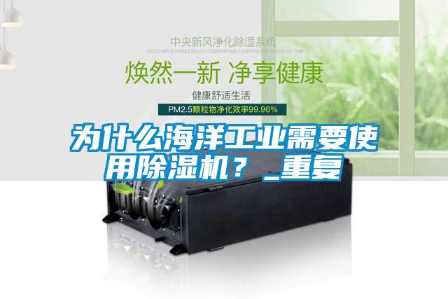 為什么海洋工業需要使用除濕機？_重復