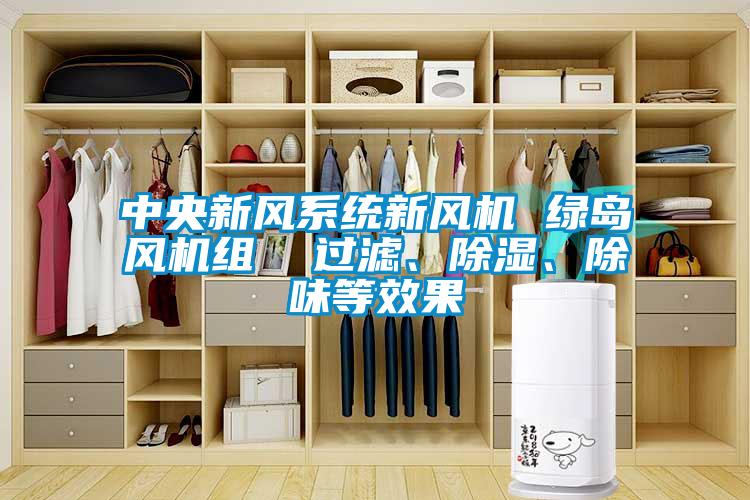 中央新風系統新風機 綠島風機組  過濾、除濕、除味等效果