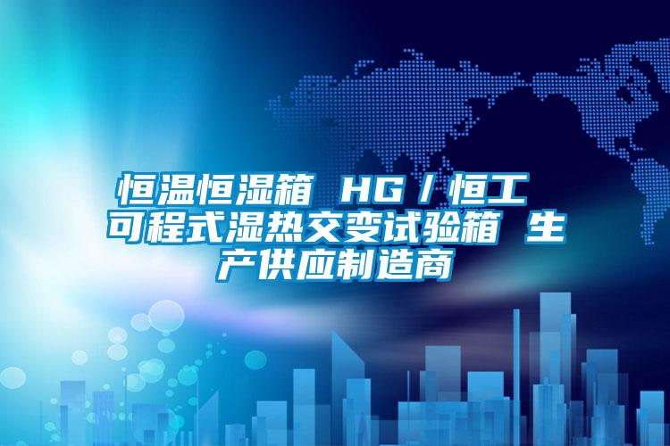 恒溫恒濕箱 HG/恒工 可程式濕熱交變?cè)囼?yàn)箱 生產(chǎn)供應(yīng)制造商