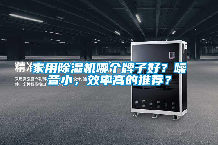 家用除濕機哪個牌子好？噪音小，效率高的推薦？