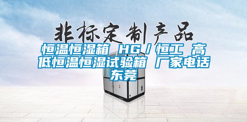 恒溫恒濕箱 HG/恒工 高低恒溫恒濕試驗箱 廠家電話東莞