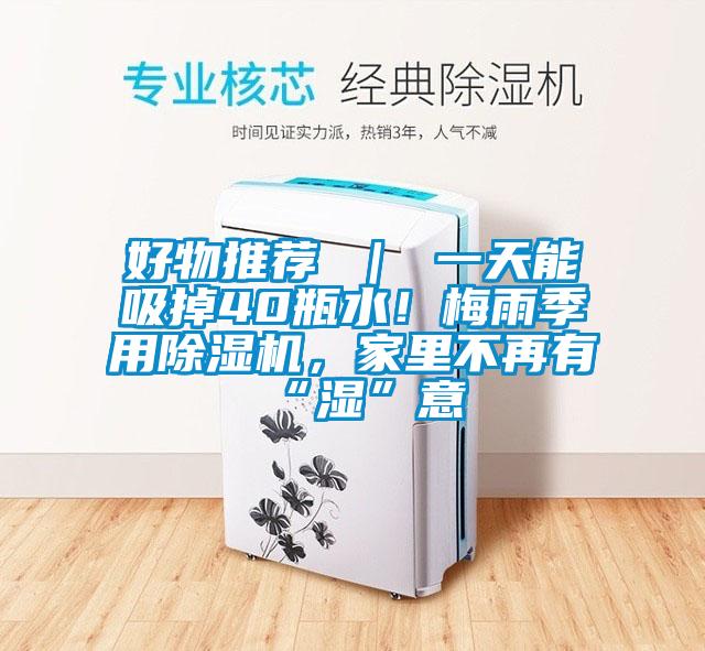好物推薦 | 一天能吸掉40瓶水!梅雨季用除濕機,家里不再有“濕”意
