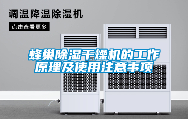 蜂巢除濕干燥機(jī)的工作原理及使用注意事項