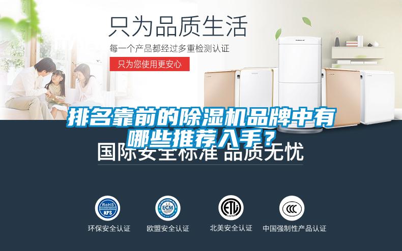 排名靠前的除濕機品牌中有哪些推薦入手？