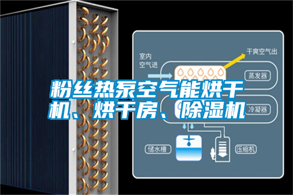 粉絲熱泵空氣能烘干機、烘干房、除濕機