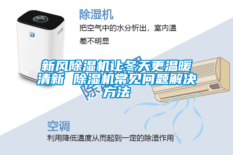 新風除濕機讓冬天更溫暖清新 除濕機常見問題解決方法