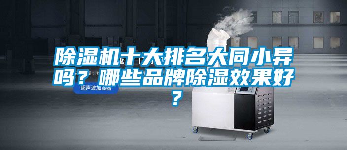 除濕機(jī)十大排名大同小異嗎？哪些品牌除濕效果好？
